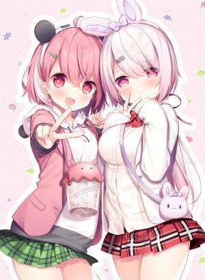 hisagi,笹木咲,椎名唯華,Nijisanji,nijisanji_gamers,兽耳,兔耳,制服