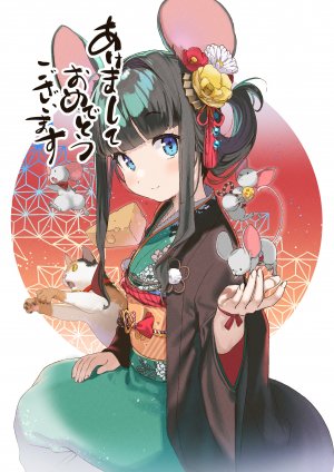 兽耳,和服,猫