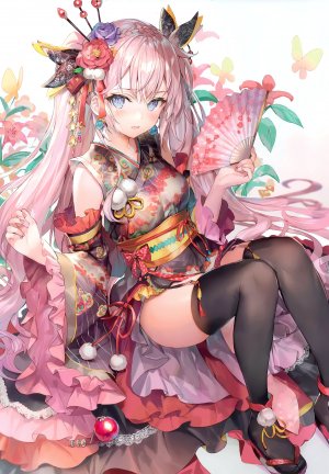 momoko,さしみねこ屋,汉服,掀裙,Stockings,黑丝