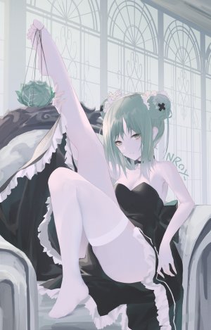 nroy-,女仆,No-Bra,掀裙,黑丝
