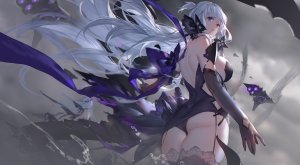 超凶の狄璐卡,女の子,落書,アズールレーン,尻神様,セイレーン化,闇堕ち,悪堕ち,長手袋