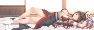 yinchi,战舰少女,露胸,和服,aliasing