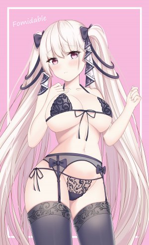 lin,フォーミダブル,碧蓝航线,bra,吊带袜,lingerie,胖次,Stockings,黑丝